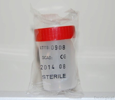 Jałowy pojemnik na posiew moczu